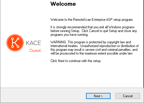 Installing the RemoteScan Enterprise User Edition license server